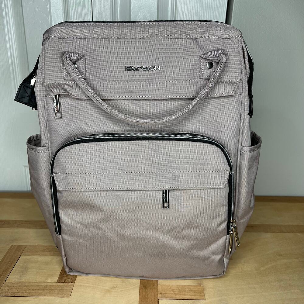 Empsign Diaper Bag Backpack Portable Bassinet Changing Station Waterproof USB